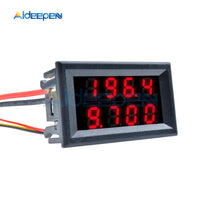 Digital Voltmeter Ammeter DC 100V 200V 10A Panel Car Amp Volt Motorcycle Voltage Indicator Current Meter Tester Dual LED Display