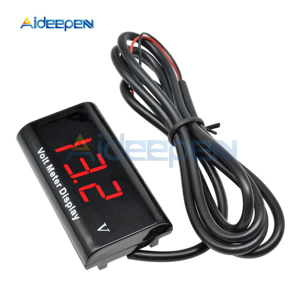 Digital Voltmeter DC 3 18V Digital Voltmeter Voltage Volt Panel Meter 0.56'' LED Display For 6V 12V Electromobile Motorcycle Car