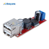 Double USB Charge DC DC Step down Converter Module DC 6V 40V To 5V 3A for Vehicle Charger LM2596 Dual USB