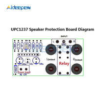 Dual channel UPC1237 Speaker Protection Board Kit Boot Delay DC Protection DIY Kits
