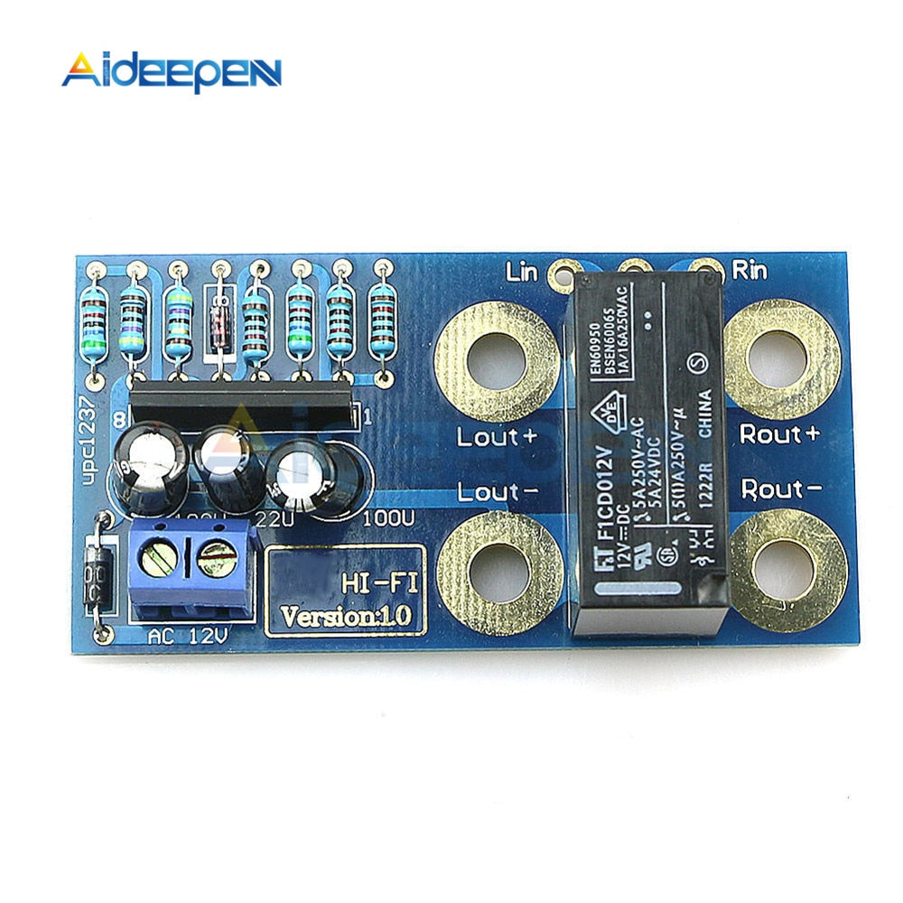 Upc1237 Protection Dual channel UPC1237 Speaker Protection Board Kit Boot Delay DC Protec ...