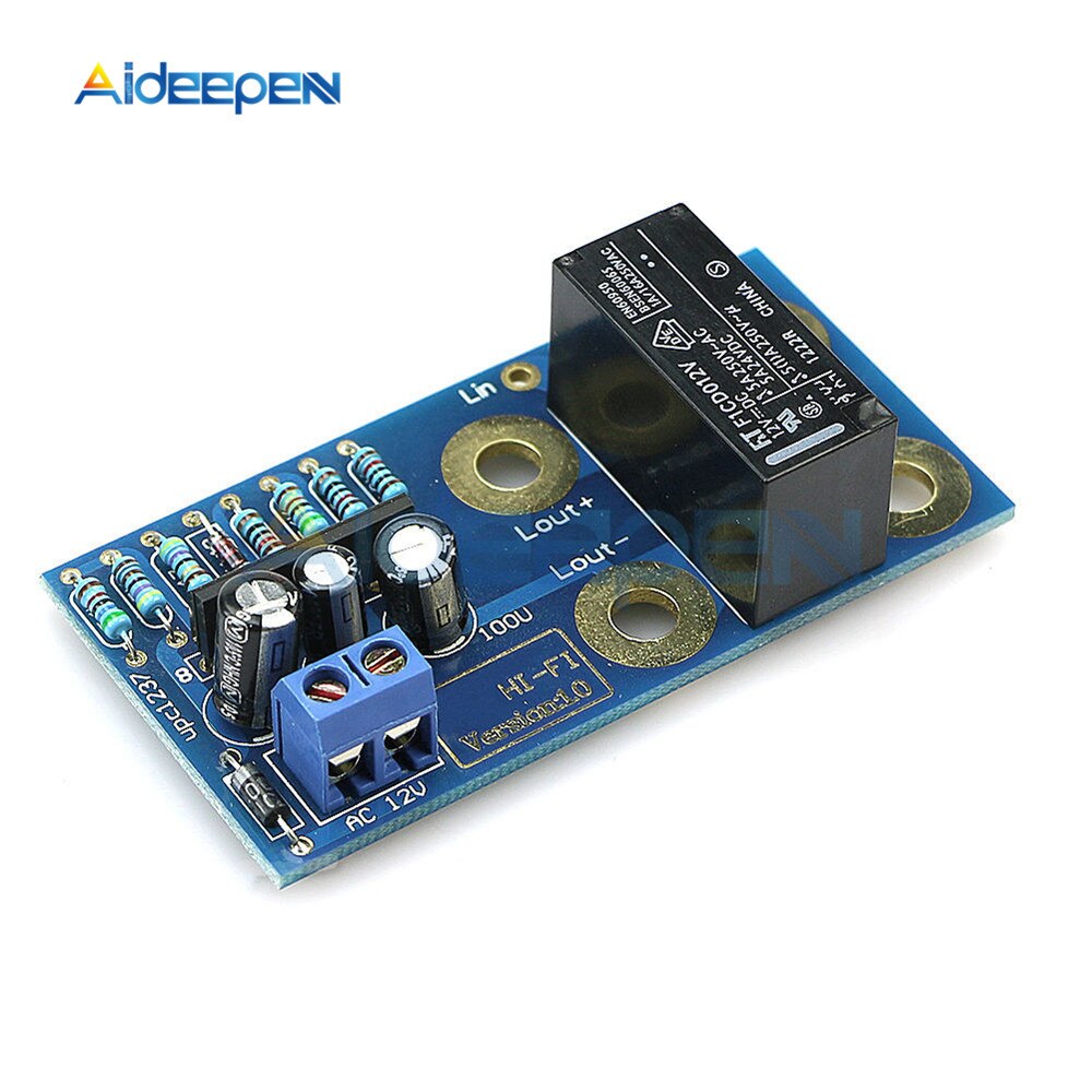 Upc1237 Protection Dual channel UPC1237 Speaker Protection Board Kit Boot Delay DC Protec ...