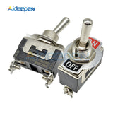 E TEN(C) 1021 Mini Auto Toggle Switch Black 2Pin On Off Switch Copper Contactor 10000 Times Lifespan 250V 16A 29*14.7MM