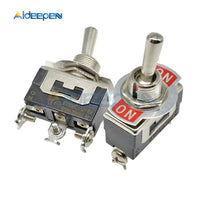E TEN(C)1121 MIni Auto Toggle Switch Black 3 Pin ON ON Switch Copper Contactor ON OFF 10000 Times Lifespan 250V 16A 29*14.7MM