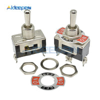 E TEN(C)1122 MIni Auto Toggle Switch Black 3 Pin On Off On Switch Copper Contactor 10000 Times Lifespan 250V 16A 29*14.7MM