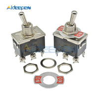 E TEN(C)1321 MIni Auto Toggle Switch Black 6 Pin ON ON Switch Copper Contactor ON OFF 10000 Times Lifespan 250V 16A 31.5*19.5MM