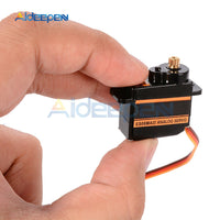 ES08MA II Mini Metal Gear Analog Servo Digital Micro Steering Servos Gear for Fixed Wings 450 RC Helicopter 200mA