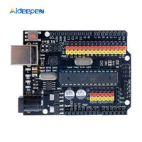 For Arduino UNO R3 PLUS Sensor I/O Shield Atmega328P Atmega16U2 Expansion Multifunctional Microcontroller Development Board