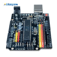 For Arduino UNO R3 PLUS Sensor I/O Shield Atmega328P Atmega16U2 Expansion Multifunctional Microcontroller Development Board