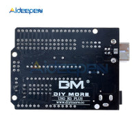 For Arduino UNO R3 PLUS Sensor I/O Shield Atmega328P Atmega16U2 Expansion Multifunctional Microcontroller Development Board