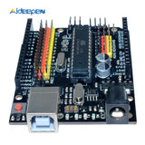For Arduino UNO R3 PLUS Sensor I/O Shield Atmega328P Atmega16U2 Expansion Multifunctional Microcontroller Development Board