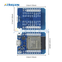 For Wemos MINI D1 ESP32 Wireless WiFi + Bluetooth for Wemos D1 Mini Esp8266 CP2102 Module Development Board with Pins