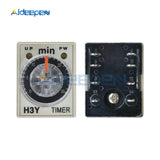 H3Y 2 Timer Relay AC 110V 0 30 Second 0 30 Minute Delay Timer 110VAC Time Relay with Base Socket on AliExpress