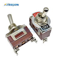 High Precision E TEN(C)1021 Toggle Switch Red 2 Pin ON OFF Switch Silver Contactor 50000 Times Lifespan 250V 20A 29*14.6MM