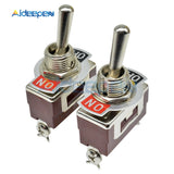 High Precision E TEN(C)1021 Toggle Switch Red 2 Pin ON OFF Switch Silver Contactor 50000 Times Lifespan 250V 20A 29*14.6MM