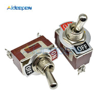 High Precision E TEN(C)1021 Toggle Switch Red 2 Pin ON OFF Switch Silver Contactor 50000 Times Lifespan 250V 20A 29*14.6MM