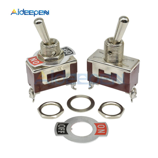 High Precision E TEN(C)1021 Toggle Switch Red 2 Pin ON OFF Switch Silver Contactor 50000 Times Lifespan 250V 20A 29*14.6MM