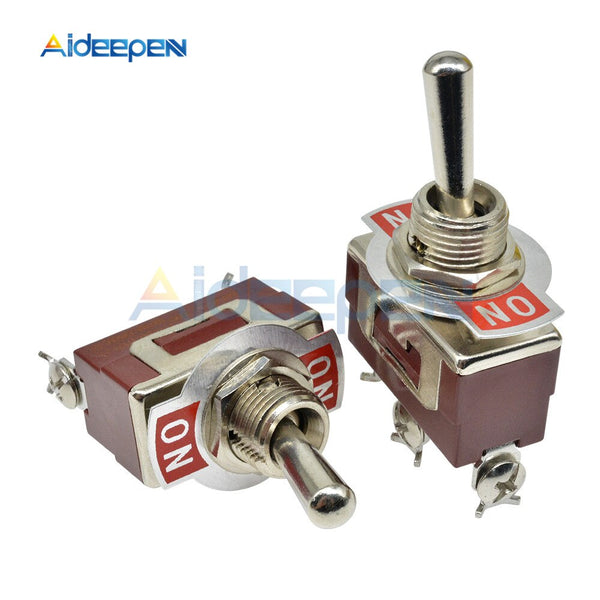 High Precision E TEN(C)1121 Toggle Switch Red 3 Pin ON ON Switch ON OFF Silver Contactor 50000 Times Lifespan 250V 16A 29*14.6MM