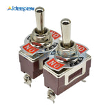 High Precision E TEN(C)1122 Toggle Switch Red 3 Pin ON OFF ON Switch Silver Contactor 50000 Times Lifespan 250V 16A 29*14.6MM