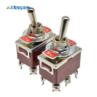 High Precision E TEN(C)1321 Toggle Switch Red 6 Pin ON ON Switch ON OFF Silver Contactor 50000 Times Lifespan 250V 16A 12mm Cap