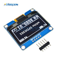IPS 1.54 inch 5PIN PM OLED LCD Display Module Board SSD1309 Drive IC 128*64 I2C IIC Interface with Adapter White/Blue/Yellow
