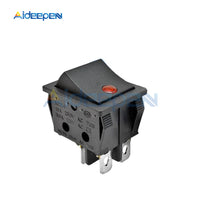 KCD4 Rocker Switch ON OFF 2 Position 4 Pins Electrical equipment With Light Power Switch 16A 250VAC/ 30A 125VAC 25*31MM