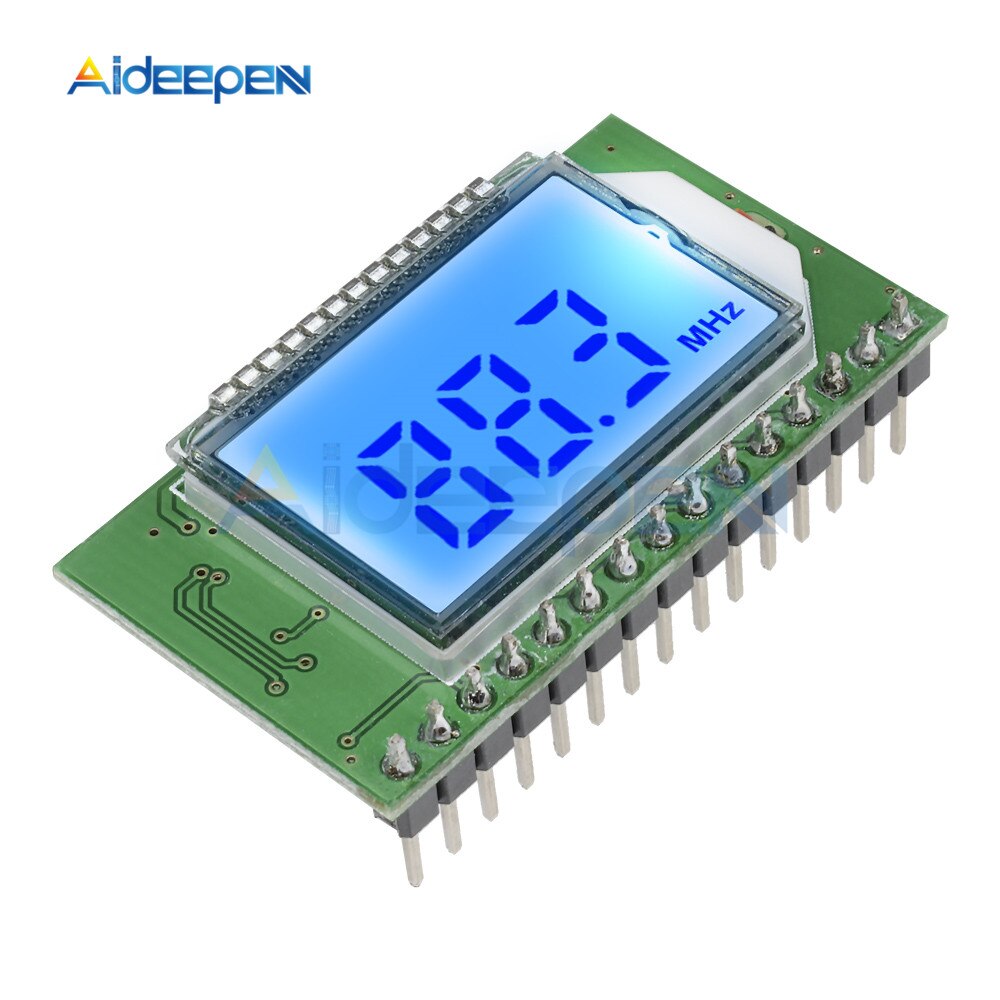 LCD Digital 87 108MHZ FM Radio Transmitter/Receiver Module Wireless Mi ...