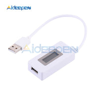 LCD Screen Mini Creative Phone USB Tester Portable Doctor Voltage Current Meter Mobile Power Charger Detector with Cable