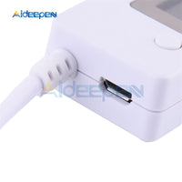 LCD Screen Mini Creative Phone USB Tester Portable Doctor Voltage Current Meter Mobile Power Charger Detector with Cable