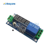 LED Digital Clock Temperature Timer Relay Module Cycle Delay Timing Self locking Switch Controller Relay