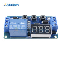 LED Digital Display Home Automation Delay Relay Trigger Time Circuit Timer Control Cycle Adjustable Switch Relay Module DC 12V