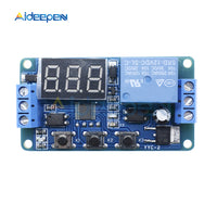 LED Digital Display Home Automation Delay Relay Trigger Time Circuit Timer Control Cycle Adjustable Switch Relay Module DC 12V