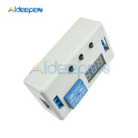 LED Digital Display Time Delay Relay Module DC 12V Programmable Timer Relay Control Switch Timing Trigger Cycle with Case