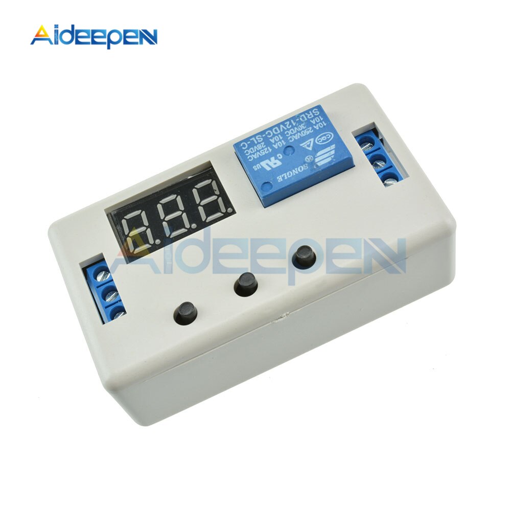 LED Digital Display Time Delay Relay Module DC 12V Programmable Timer ...