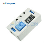 LED Digital Display Time Delay Relay Module DC 12V Programmable Timer Relay Control Switch Timing Trigger Cycle with Case