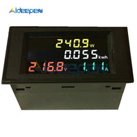 LED Digital Voltmeter Ammeter Power Energy Voltage Current Meter Charger Tester Detector Monitor 100A AC 200~450V