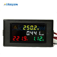 LED Digital Voltmeter Ammeter Power Energy Voltage Current Meter Charger Tester Detector Monitor 100A AC 200~450V