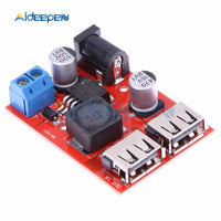 LM2596 LM2596S DC DC 9V 12V 24V 36V to 5V Step Down Buck Converter Board Car Charger Solar Power Supply Module Dual USB Output