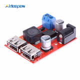 LM2596 LM2596S DC DC 9V 12V 24V 36V to 5V Step Down Buck Converter Board Car Charger Solar Power Supply Module Dual USB Output