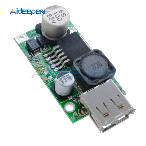 LM2596HV USB DC DC 12V24V48V to 5V 3A Step Down Buck Converter Module USB Charger Module Board
