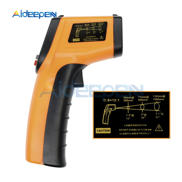 LCD Digital Non-contact Laser IR Infrared Thermometer Temp Meter  Temperature Gun