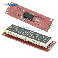 MAX7219 8 Digit 7 Segment Digital Tube SPI Control Module For Arduino 5V 3.3V Microcontrollers Red LED Display