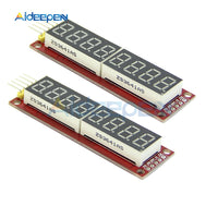 MAX7219 8 Digit 7 Segment Digital Tube SPI Control Module For Arduino 5V 3.3V Microcontrollers Red LED Display
