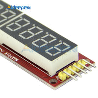 MAX7219 8 Digit 7 Segment Digital Tube SPI Control Module For Arduino 5V 3.3V Microcontrollers Red LED Display