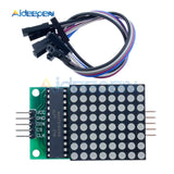 MAX7219 Dot Led Matrix Module MCU LED Display Control Module for Arduino 5V Module 8 x 8 Output Input Common Cathode with Cable