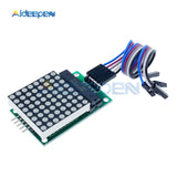 MAX7219 Dot Led Matrix Module MCU LED Display Control Module for Arduino 5V Module 8 x 8 Output Input Common Cathode with Cable