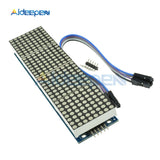 MAX7219 Dot Matrix Control Module LED Microcontroller 4 In 1 Display with 5P Line 8 x 8 Dot 5V Common Cathode