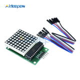 MAX7219 Dot Matrix Led Module Led Display Module MCU Control Kit with DuPont Line for Arduino