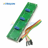 MAX7219 Dot Matrix Module LED Microcontroller 4 In One Display with 5P Line 4 in 1 Red/Green/Blue