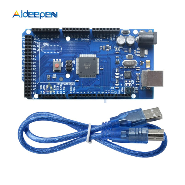 MEGA2560 R3 Control Board ATMEGA2560 16AU ATMEGA16U2 5V 16MHz Module For Arduino With USB Cable on AliExpress